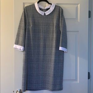Classic back and white check ladies dress